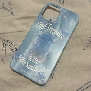 Blue Phone Case with Bear Design